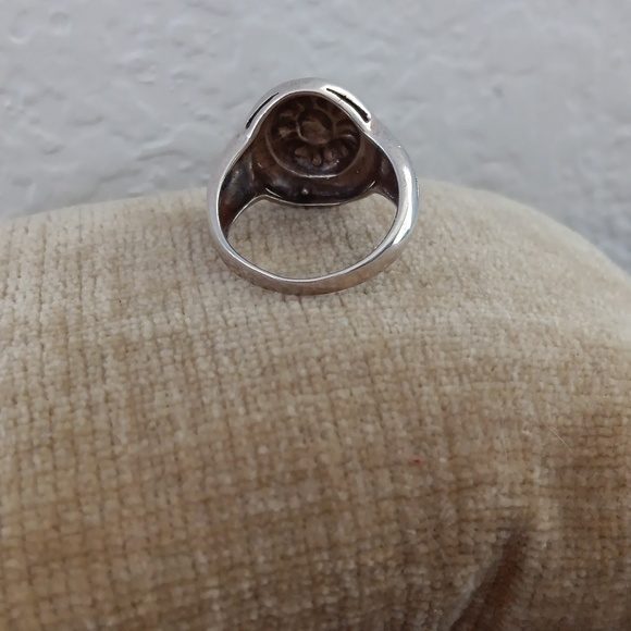 925 NF Signed Silver Sun Ring - Picture 3 of 13